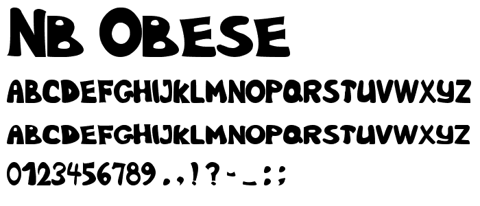 Nb Obese font